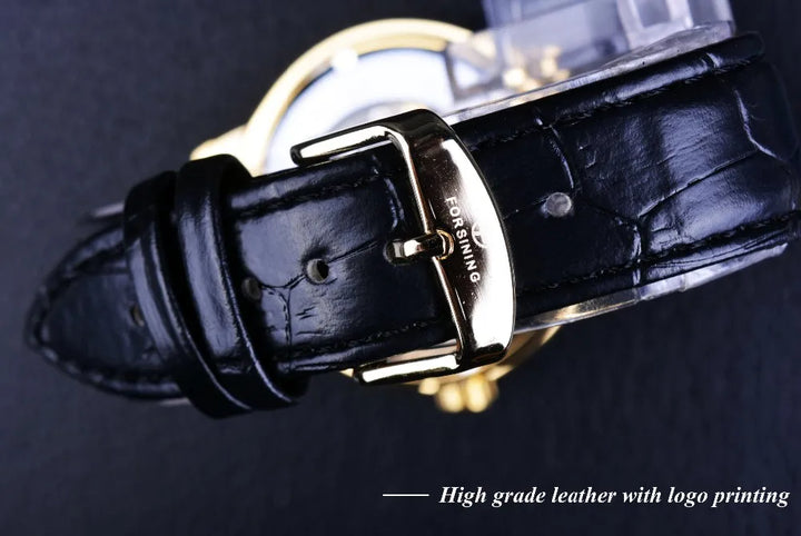 Luxury Mechanical Watch in Black or Gold 3D