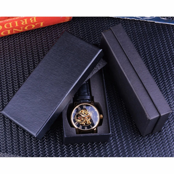 Luxury Mechanical Watch in Black or Gold 3D