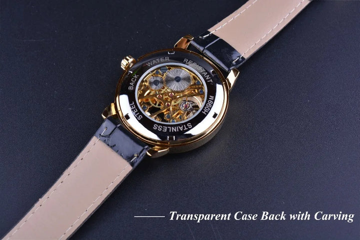 Luxury Mechanical Watch in Black or Gold 3D