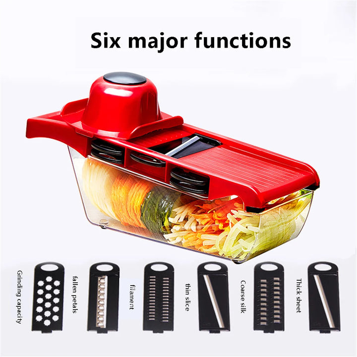 Multifunction Kitchen Slicer 6 Blades