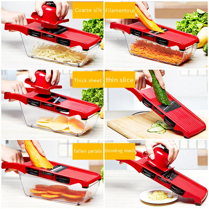 Multifunction Kitchen Slicer 6 Blades