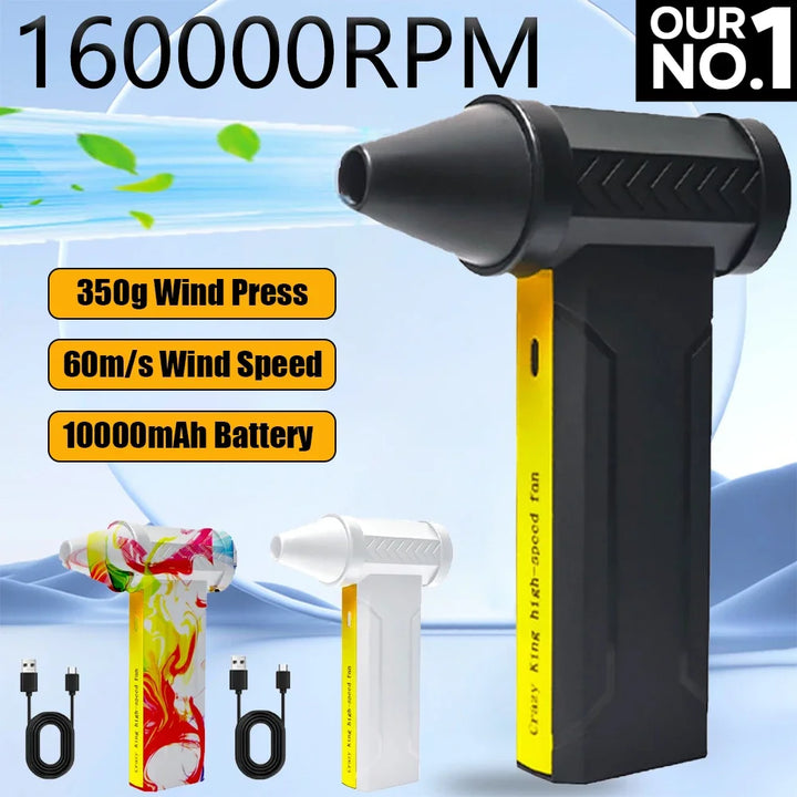 Rechargeable Portable High Pressure Air Blower and Fan 160000RPM