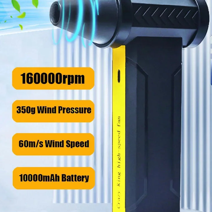 Rechargeable Portable High Pressure Air Blower and Fan 160000RPM